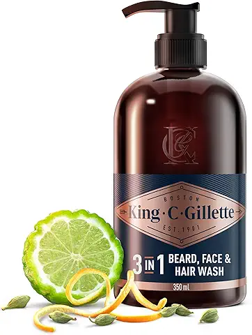King C. Gillette 3-in-1 Beard, Face & Hair Wash