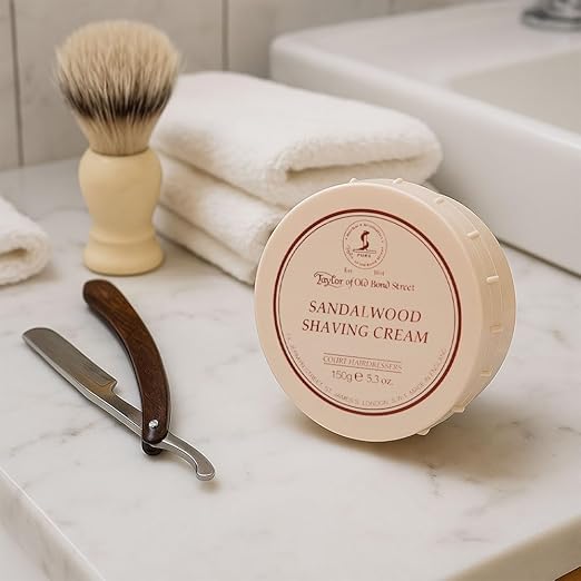 Taylor of Old Bond Street Sandalwood Shaving Cream Bowl, 150g
