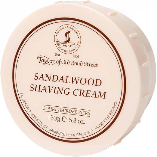 Taylor of Old Bond Street Sandalwood Shaving Cream Bowl, 150g