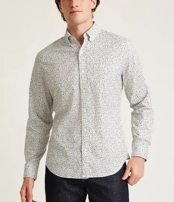 Men's Printed Button-Up Shirt