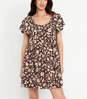 Floral Print Mini Dress