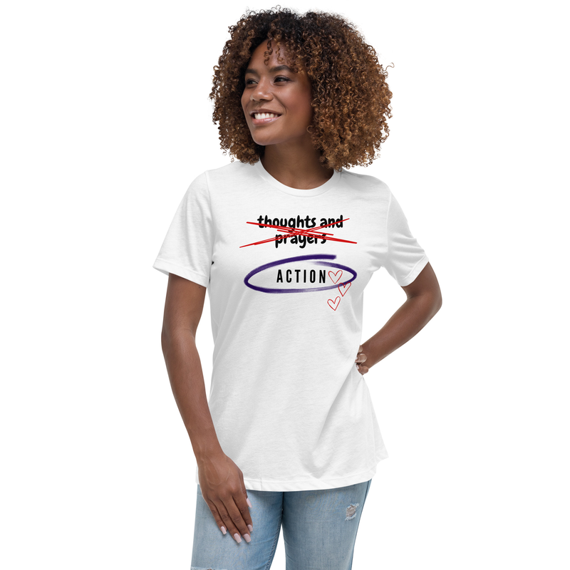 Support CHANGE in government policy and protect our children: Women's Relaxed T-Shirt