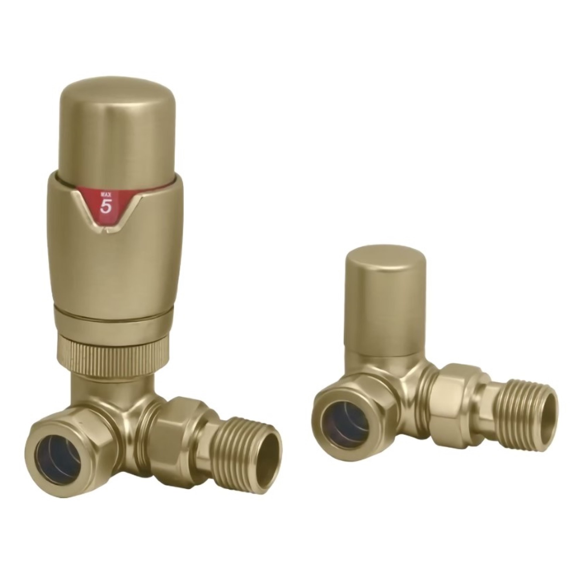 Corner TRV and lockshield Set