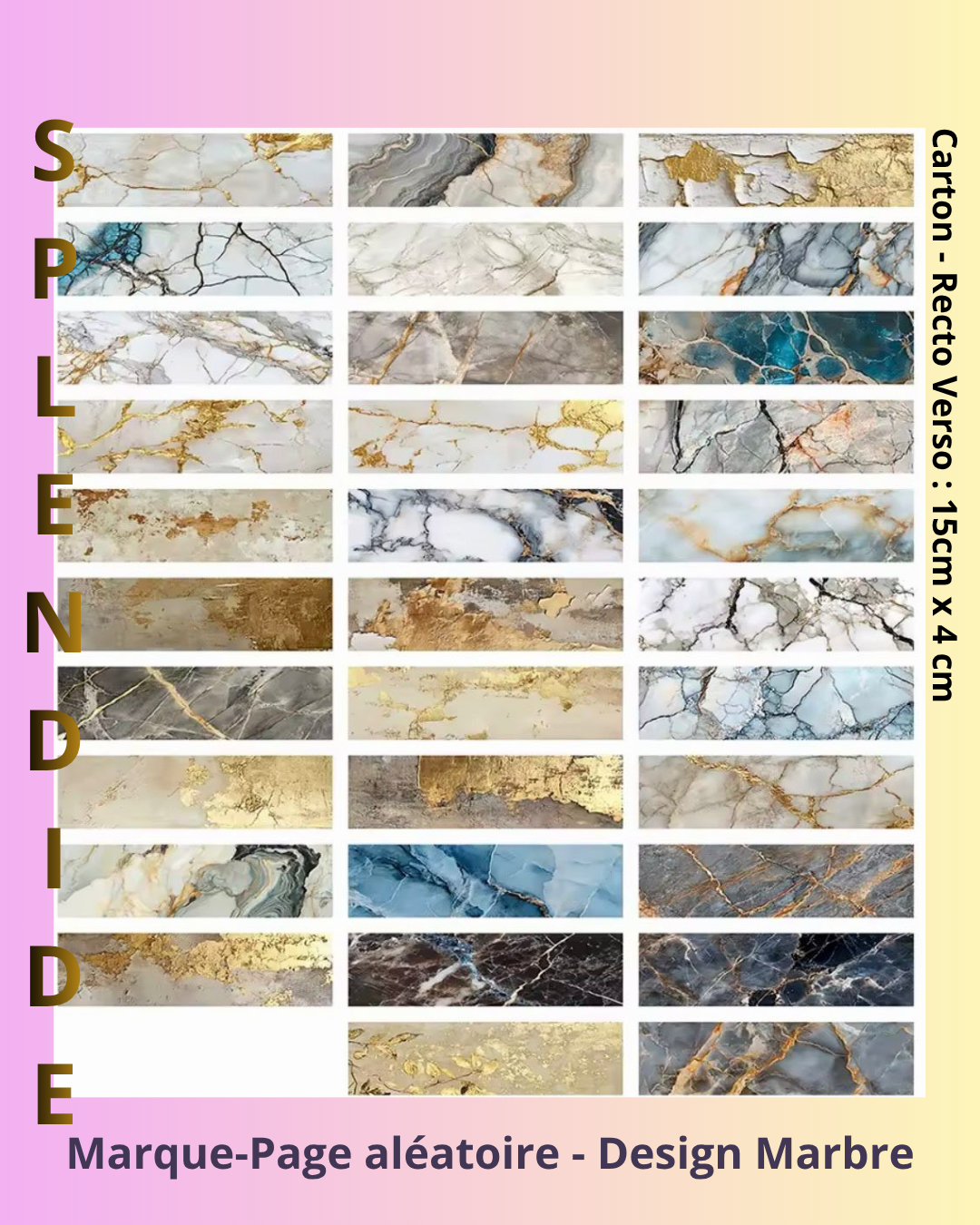 Marque-page Effet Marbre