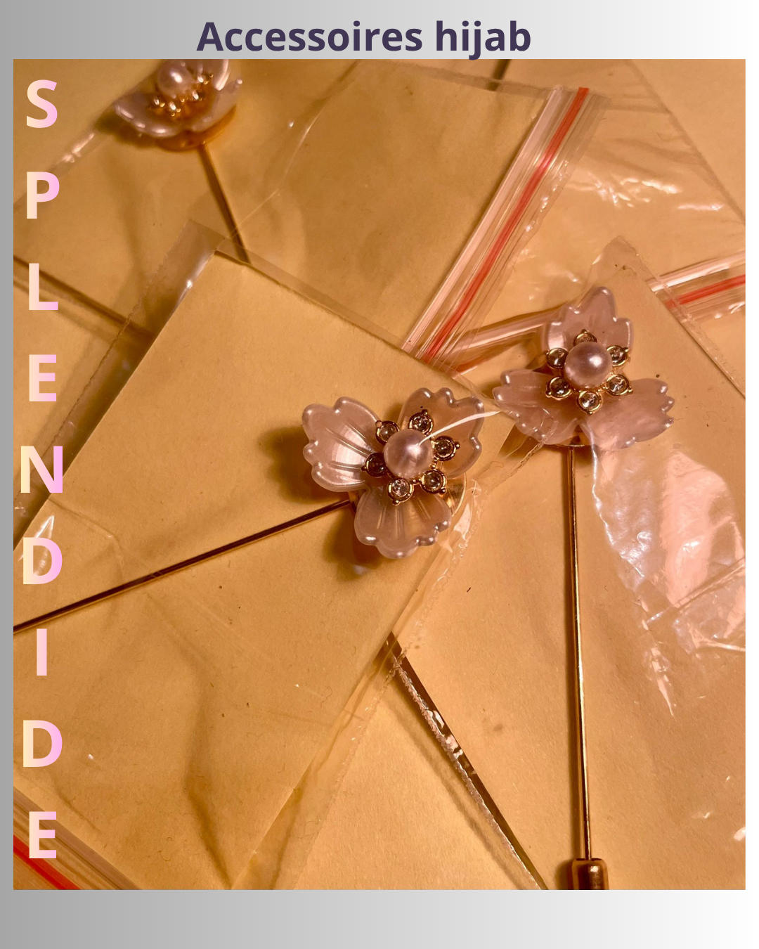 Broche de Hijab - Élégance Florale