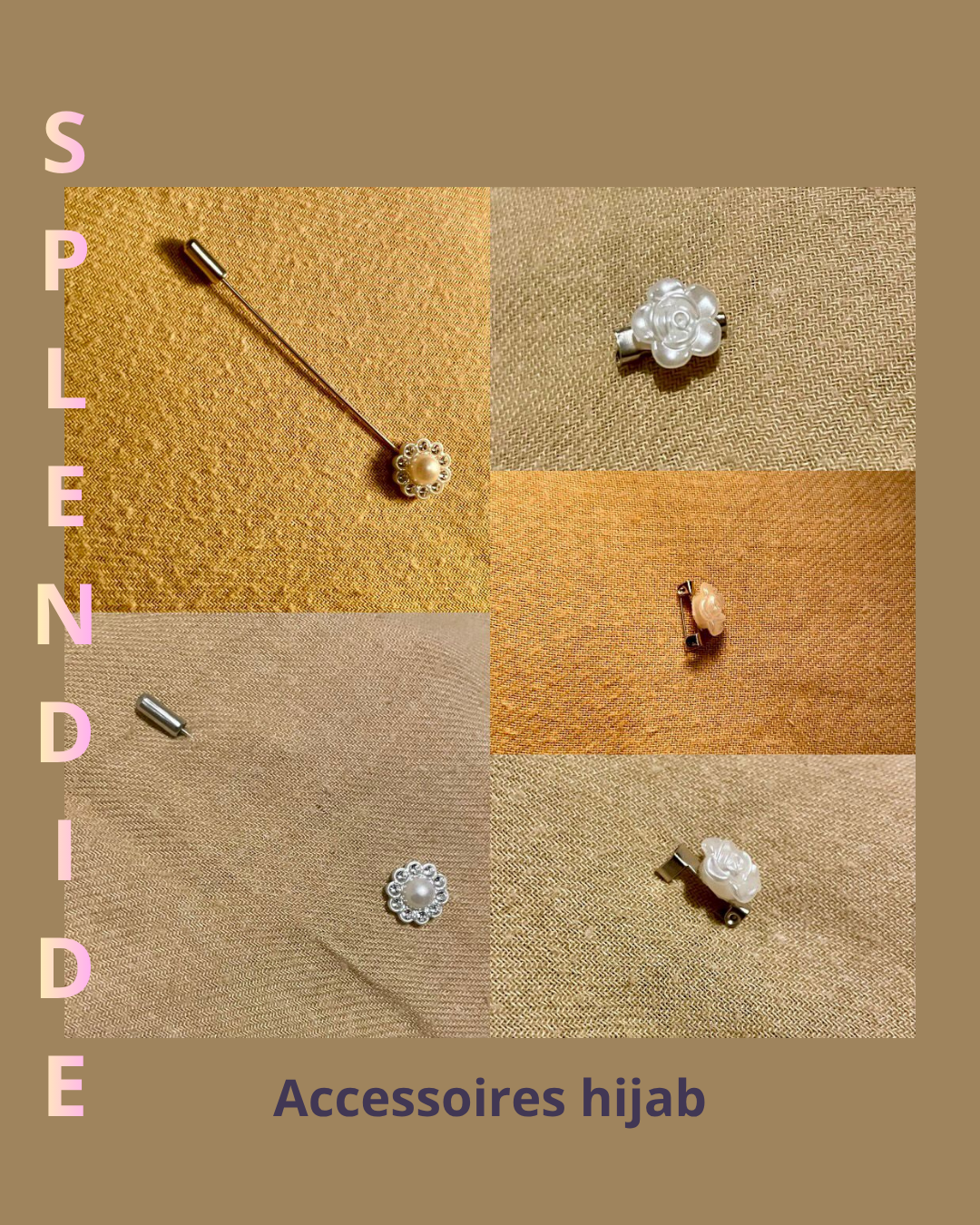 3 Broches de Hijab - Bella