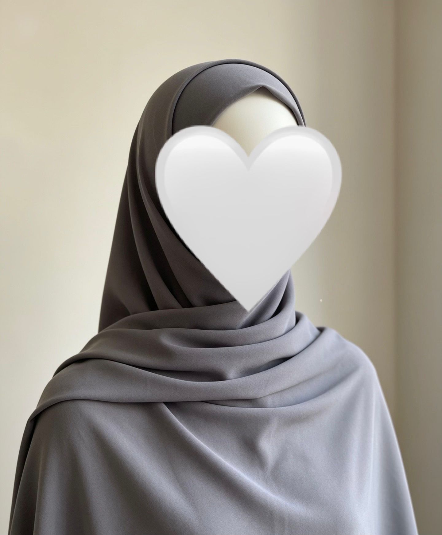 Hijab Soie de Médine - Gris Soft