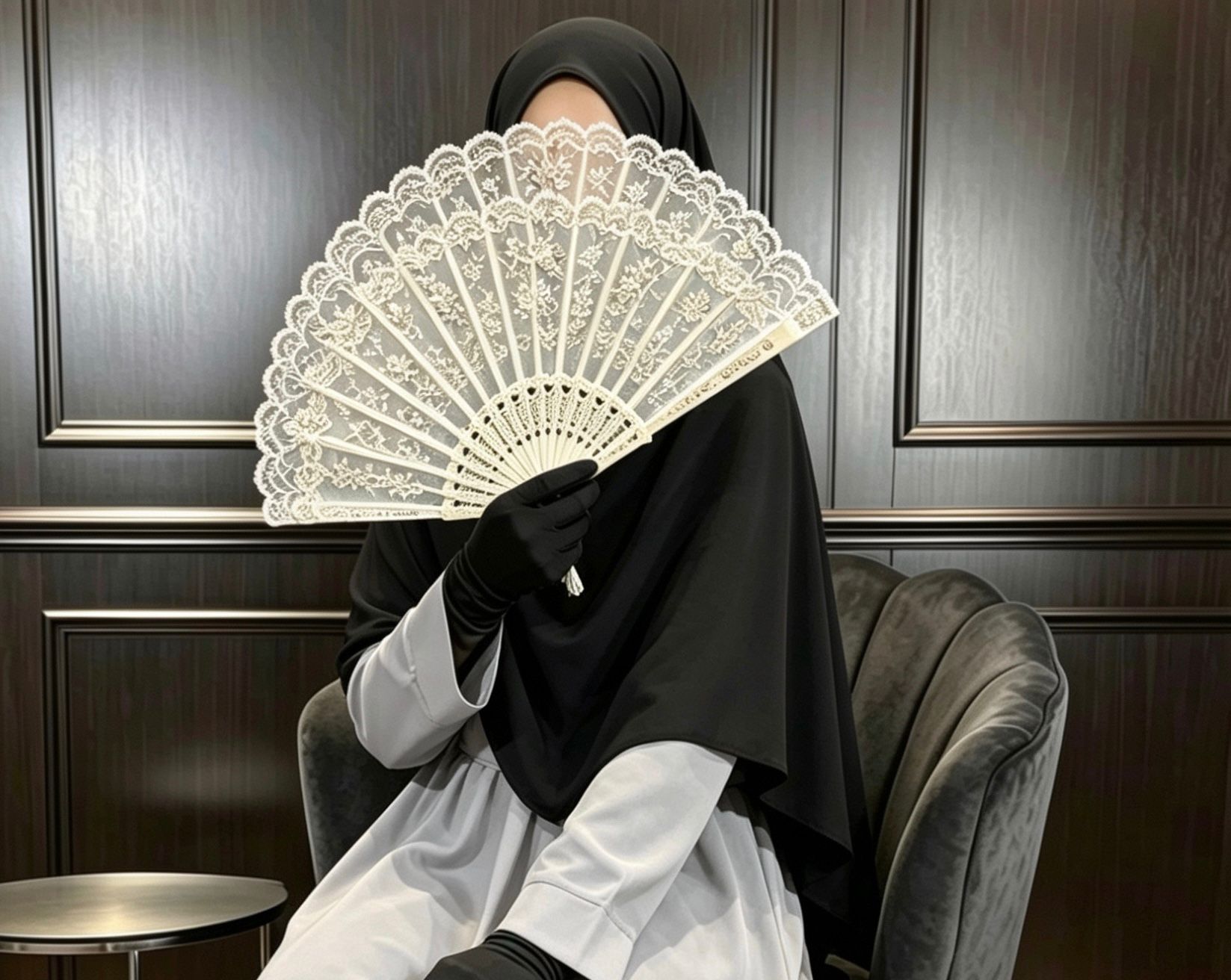 Hijab Crêpe Luxe - Noir