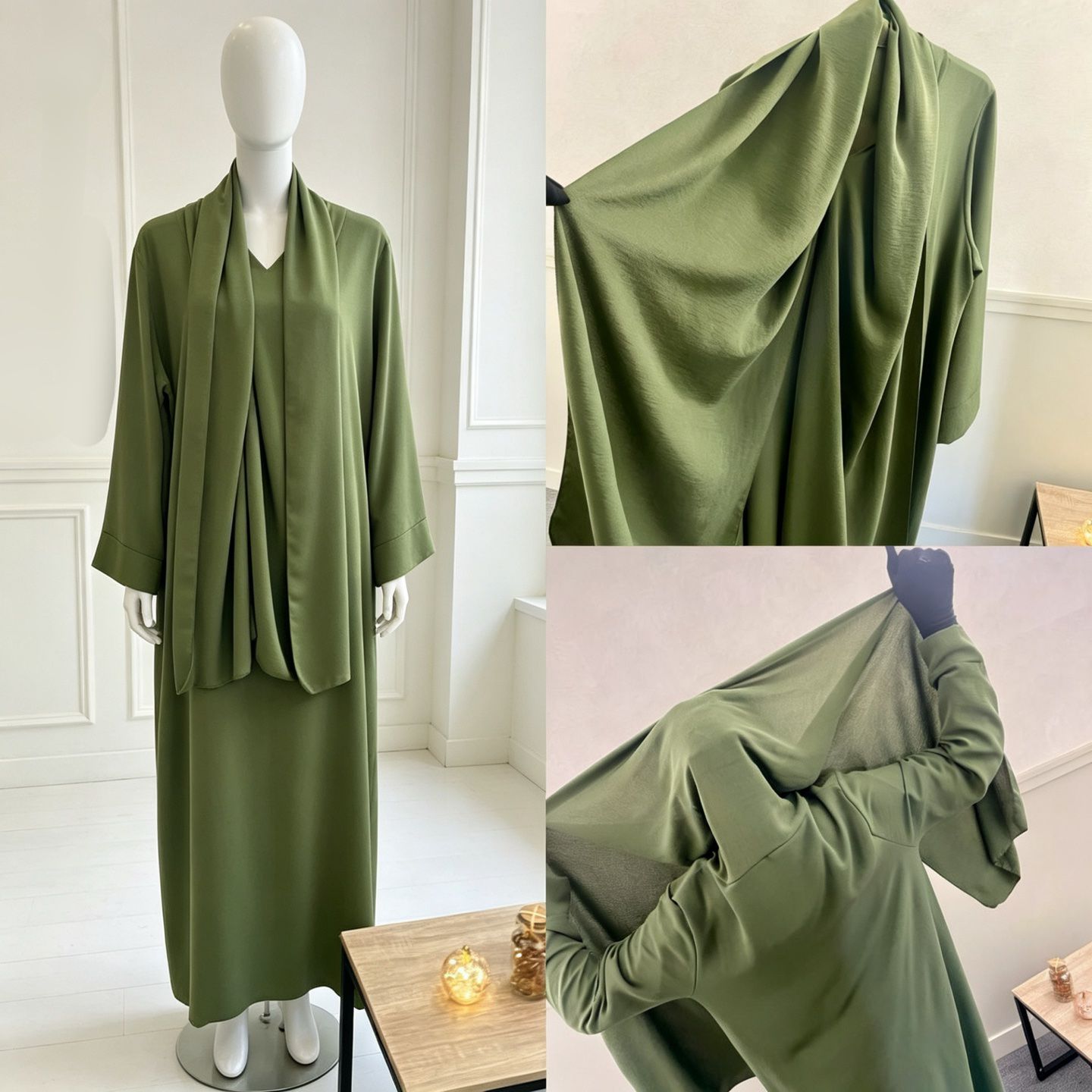  Abaya Voile Intégré
