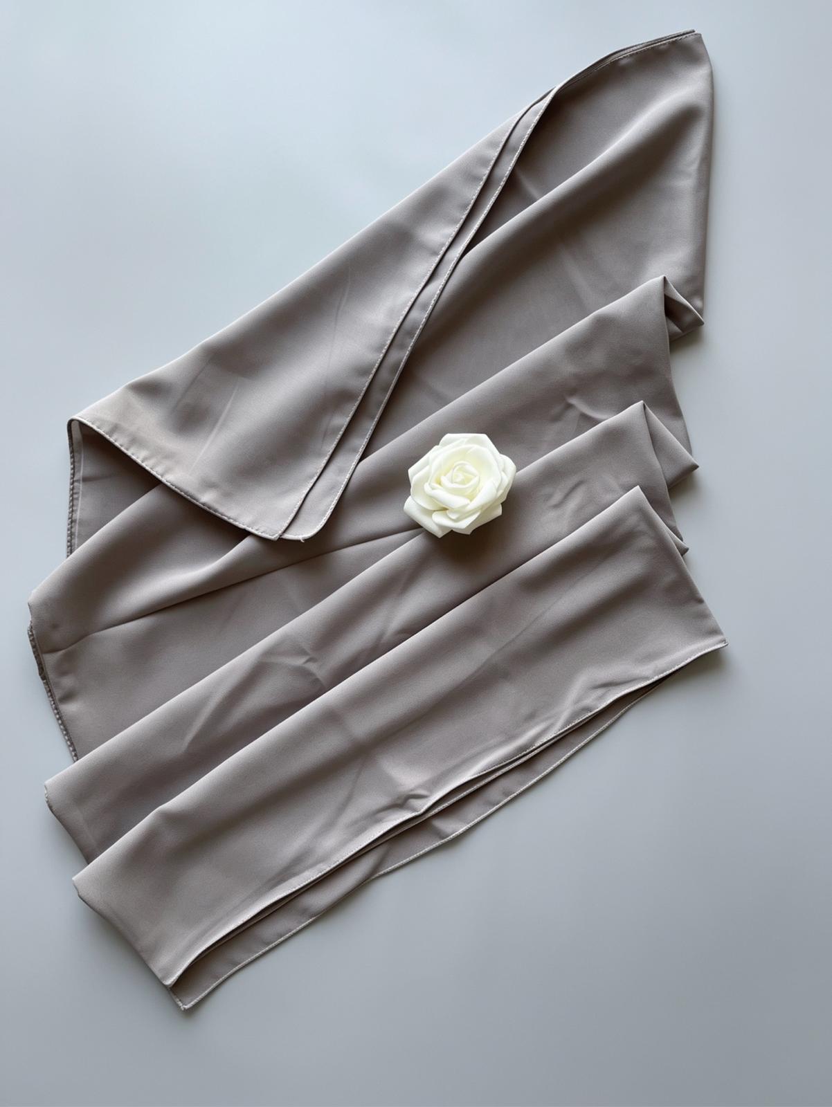 Hijab Soie de Médine - Gris Soft