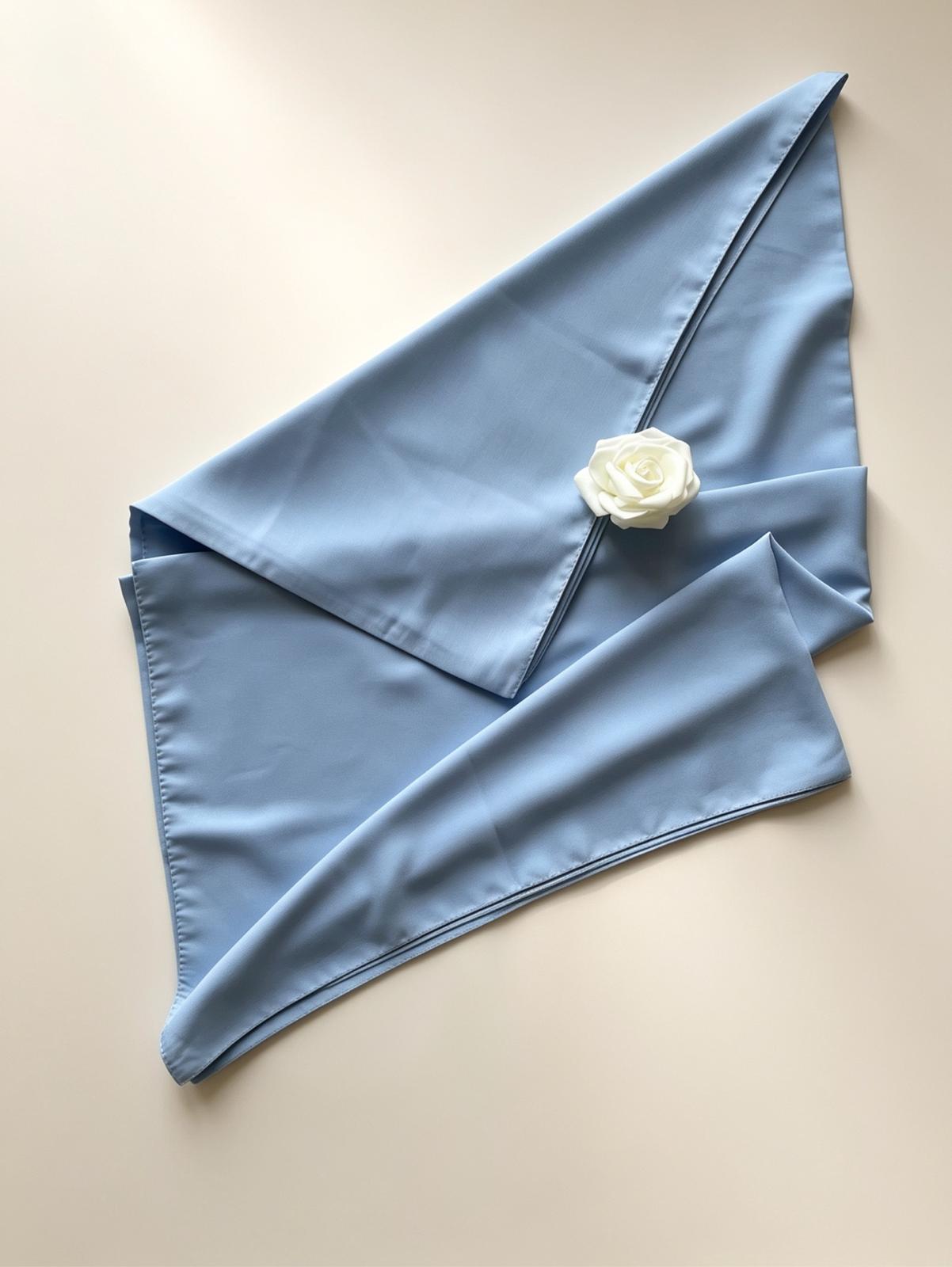 Hijab Soie de Médine - Bleu élégance