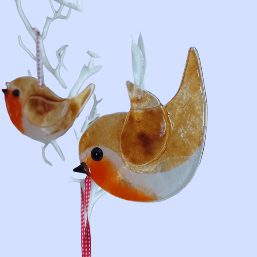 Individually handcrafted Robin Ornament