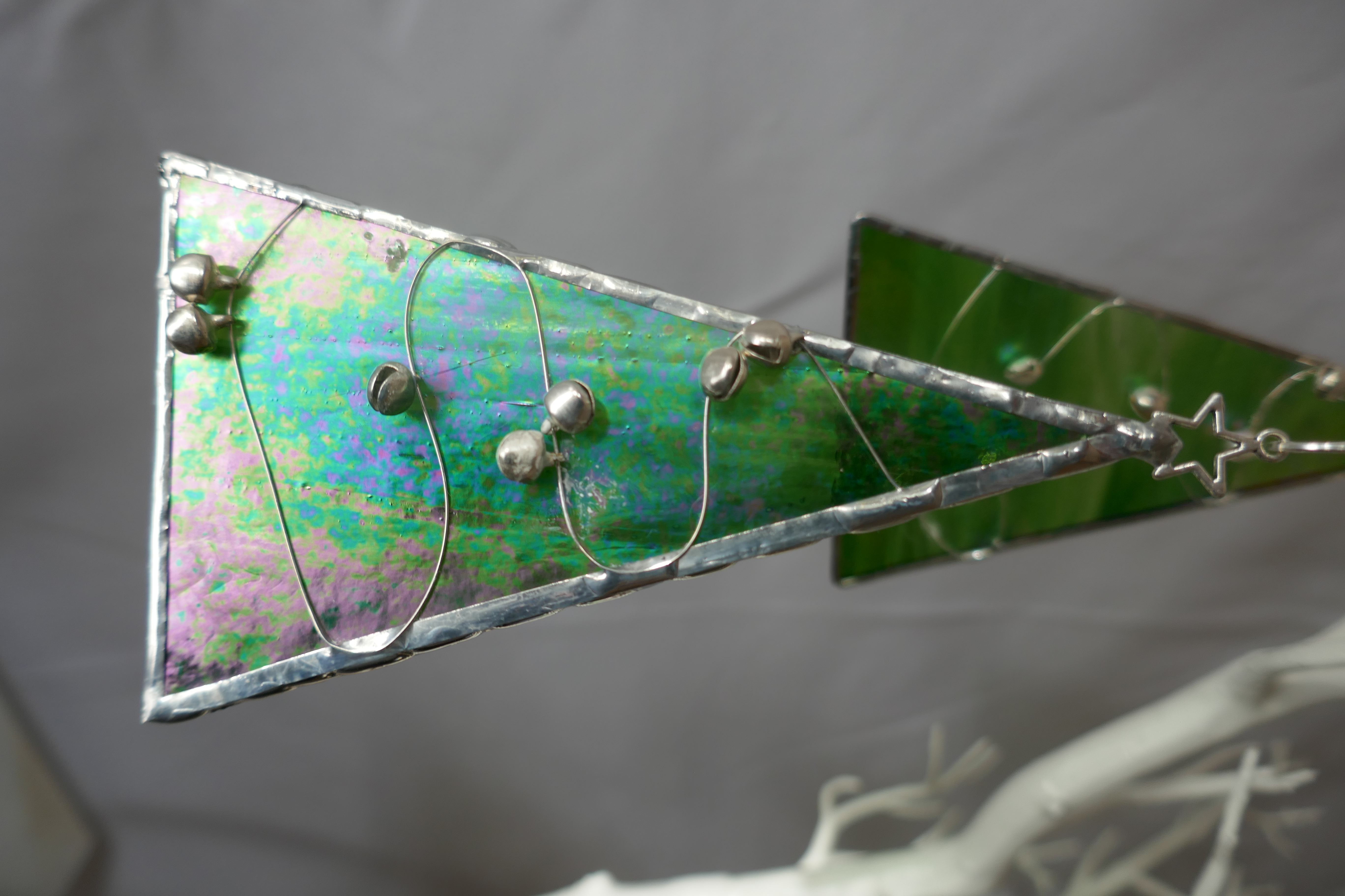 Handcrafted Stained Glass Christmas Ornament