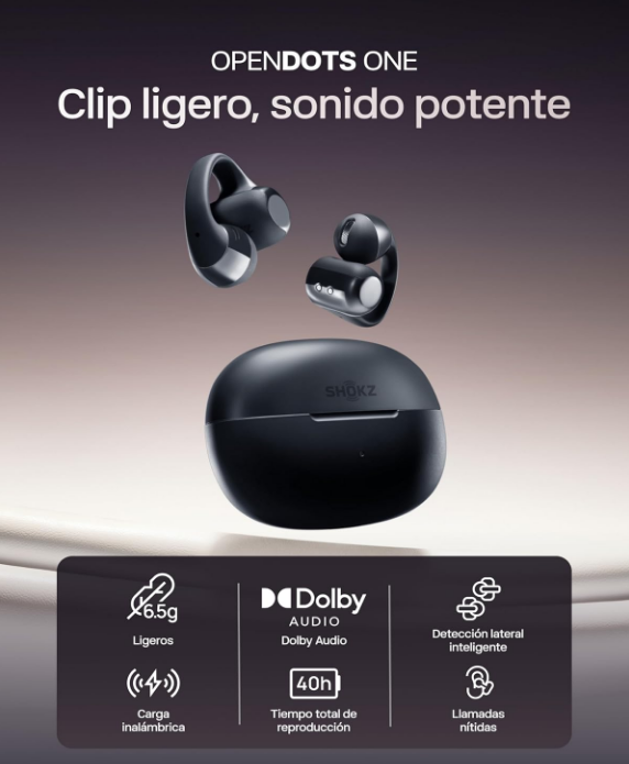 SHOKZ OpenDots ONE Auriculares Inalámbricos Bluetooth 5.4