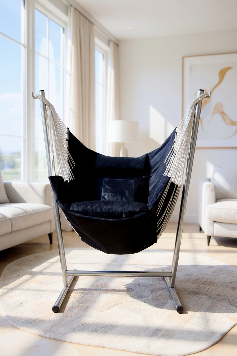 Denim Hammock Chair