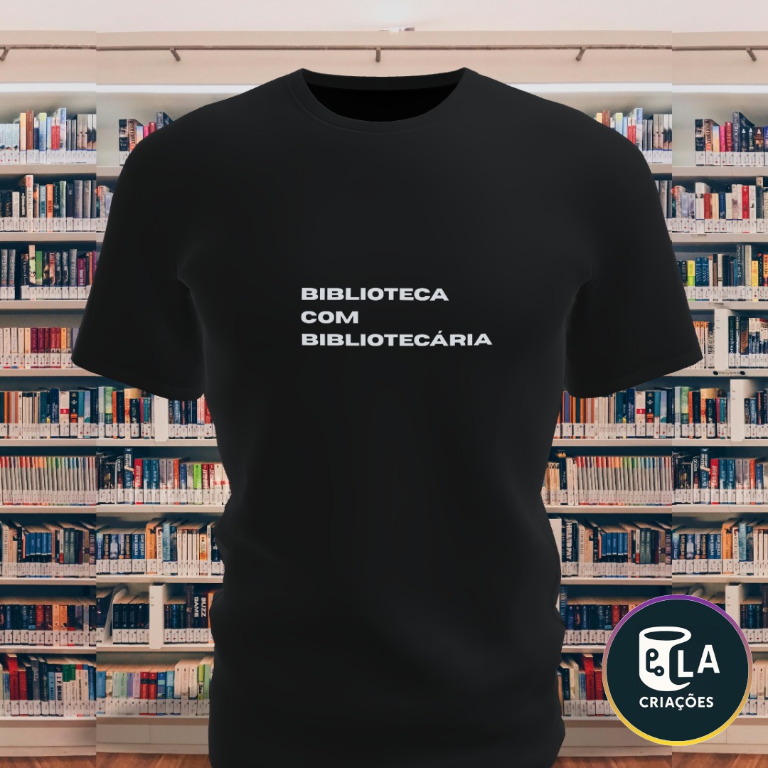 Camiseta Biblioteca com Bibliotecária
