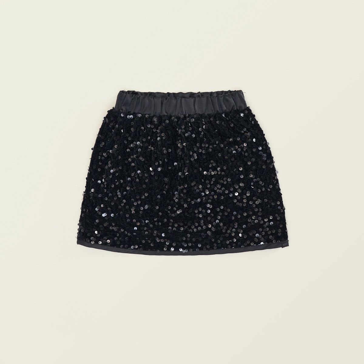 Black Sequin Skirt