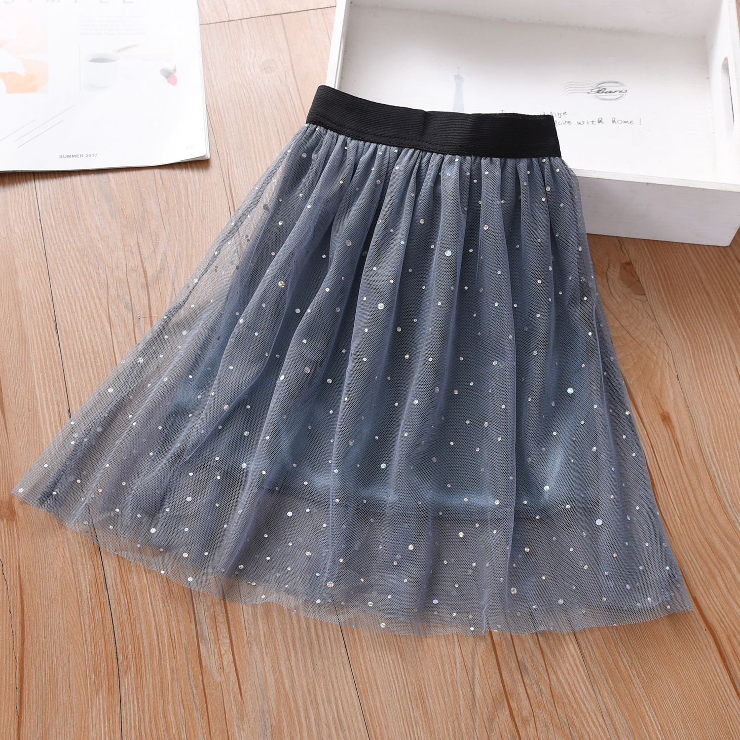 Starry Mesh Tulle Skirt