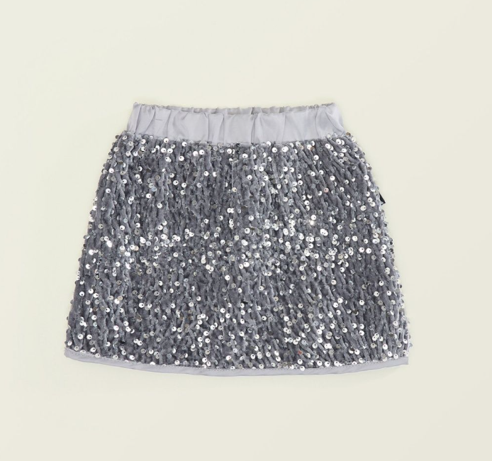Silver Sequin Skirt