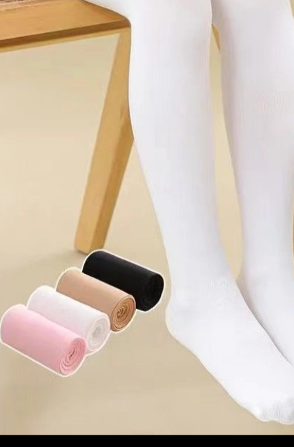 White Children's Colorful Pantyhose Popsocks