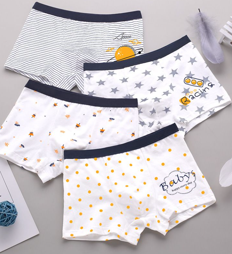 Kids Underwear Boxers Set of 4