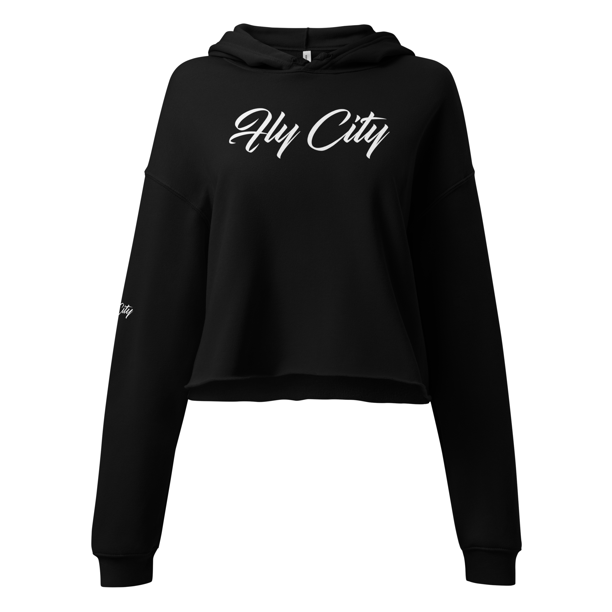 Statement Cropped Hoodie