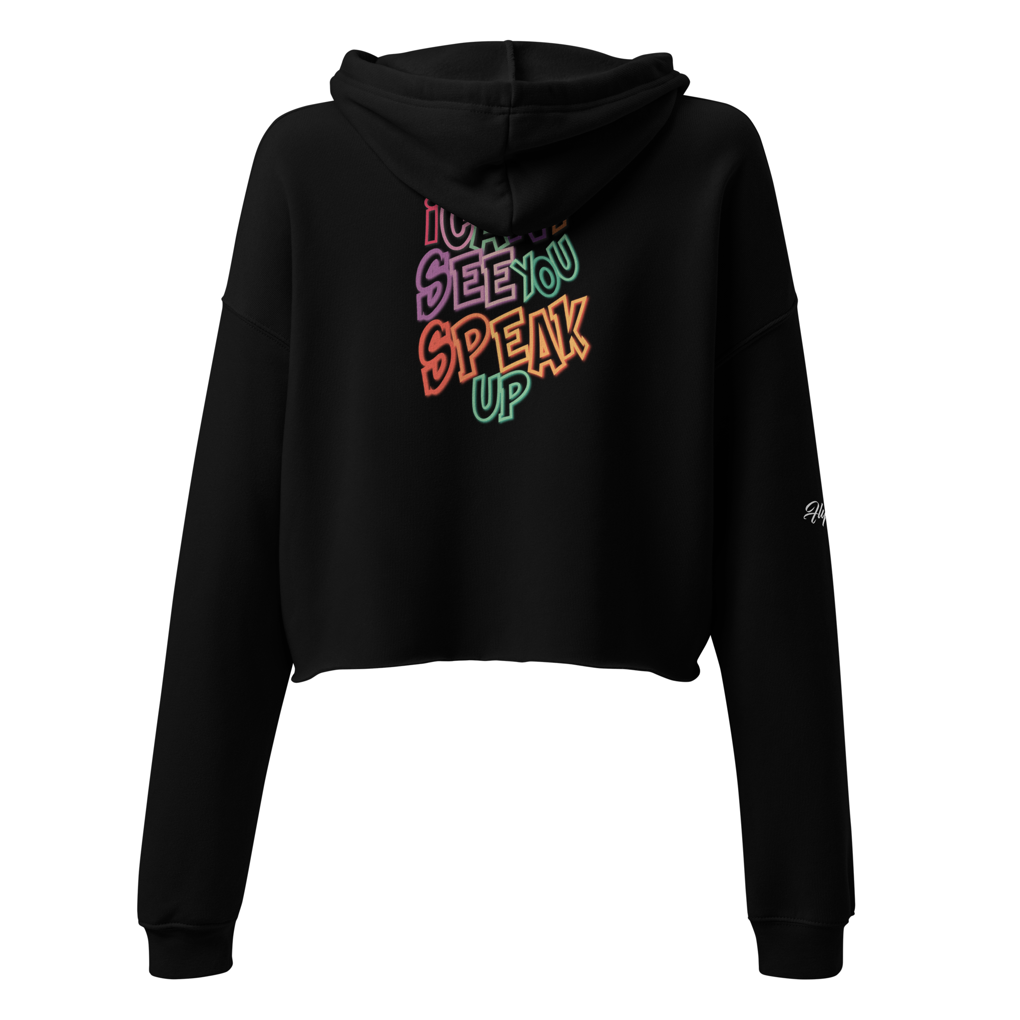 Statement Cropped Hoodie