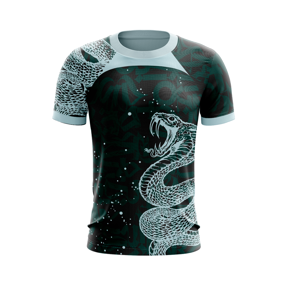 Camiseta Estampada com Cobra verde Interclasse 