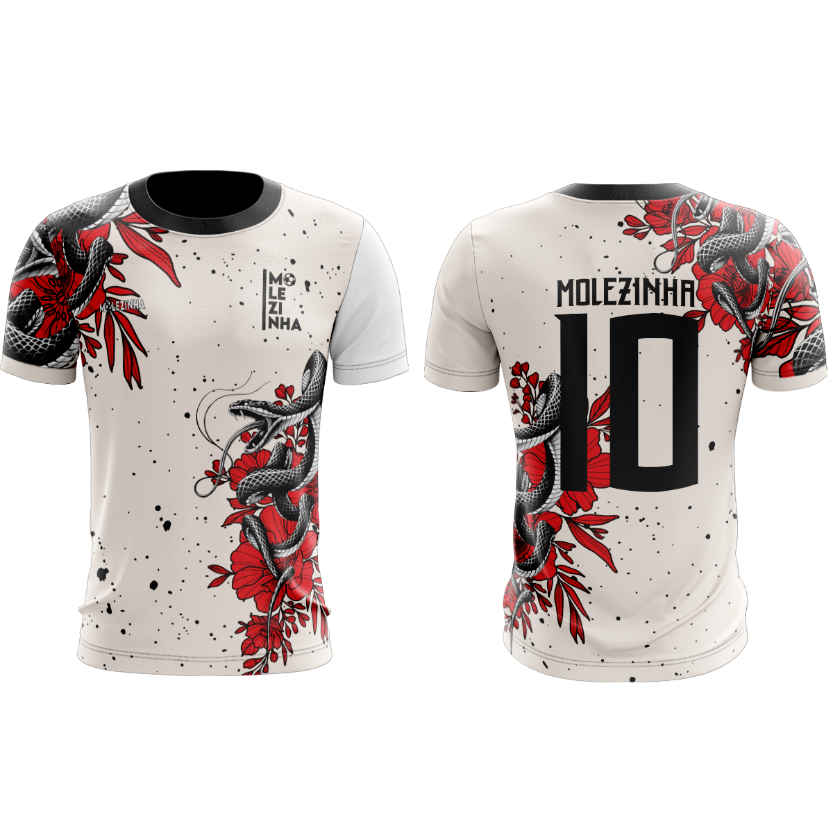Camiseta Estampada com Cobra vermelha Interclasse 