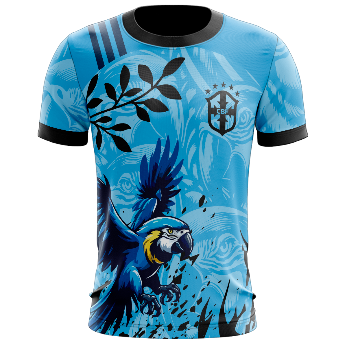 Camiseta Estampada com Arara azul Interclasse
