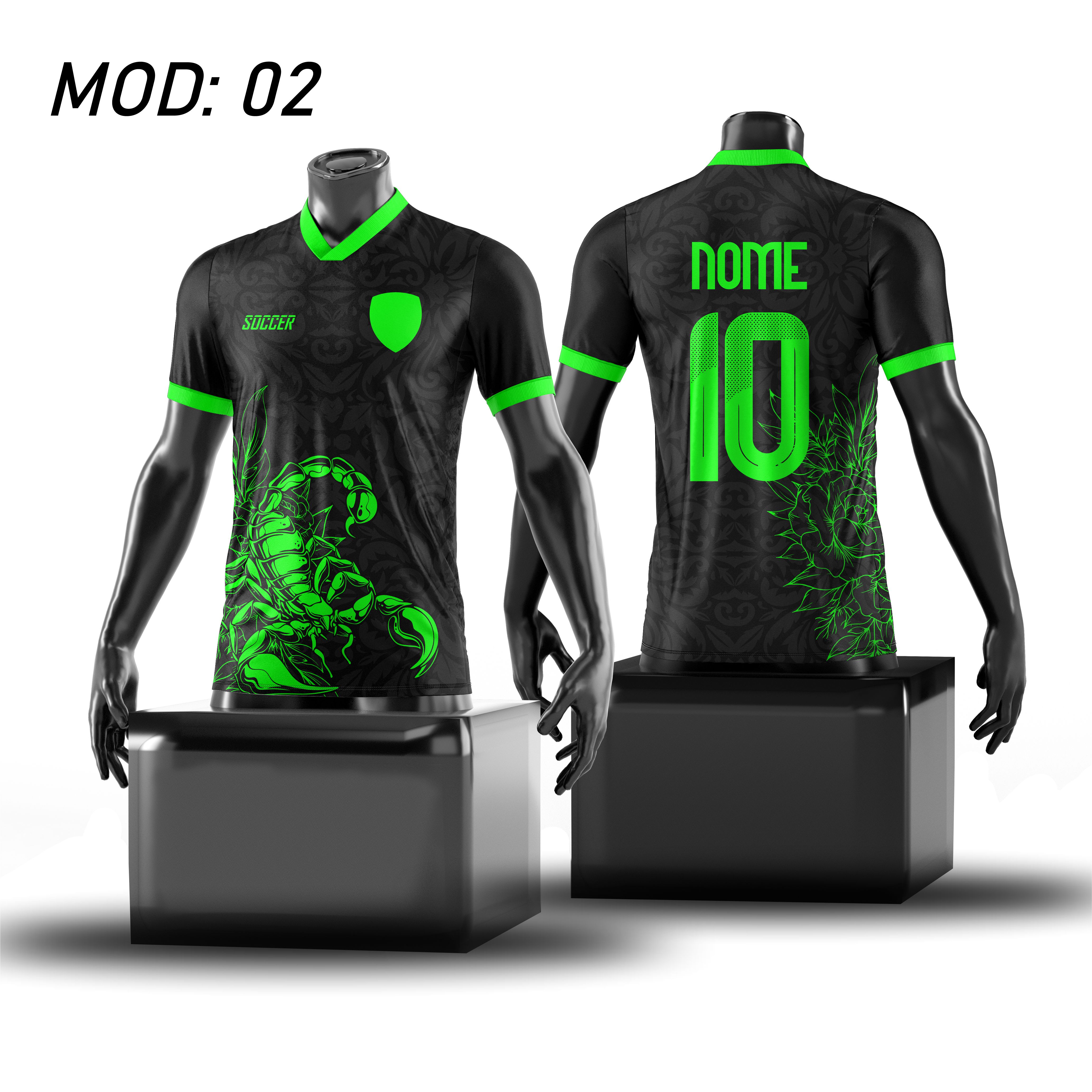 Camisa de futebol Escorpião interclasse