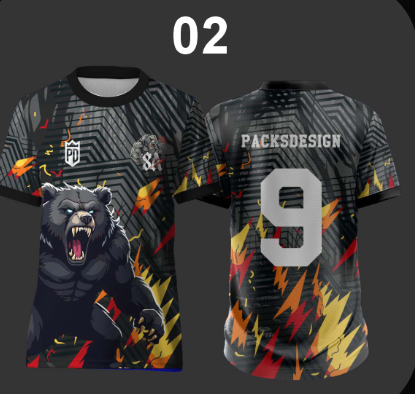Camiseta Esportiva com Estampa de Urso