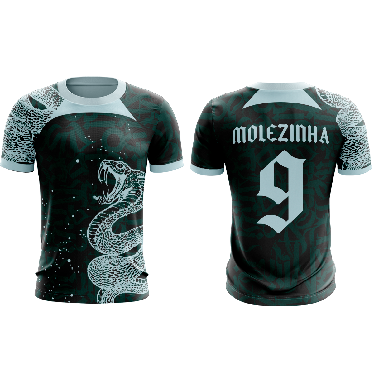 Camiseta Estampada com Cobra verde Interclasse 