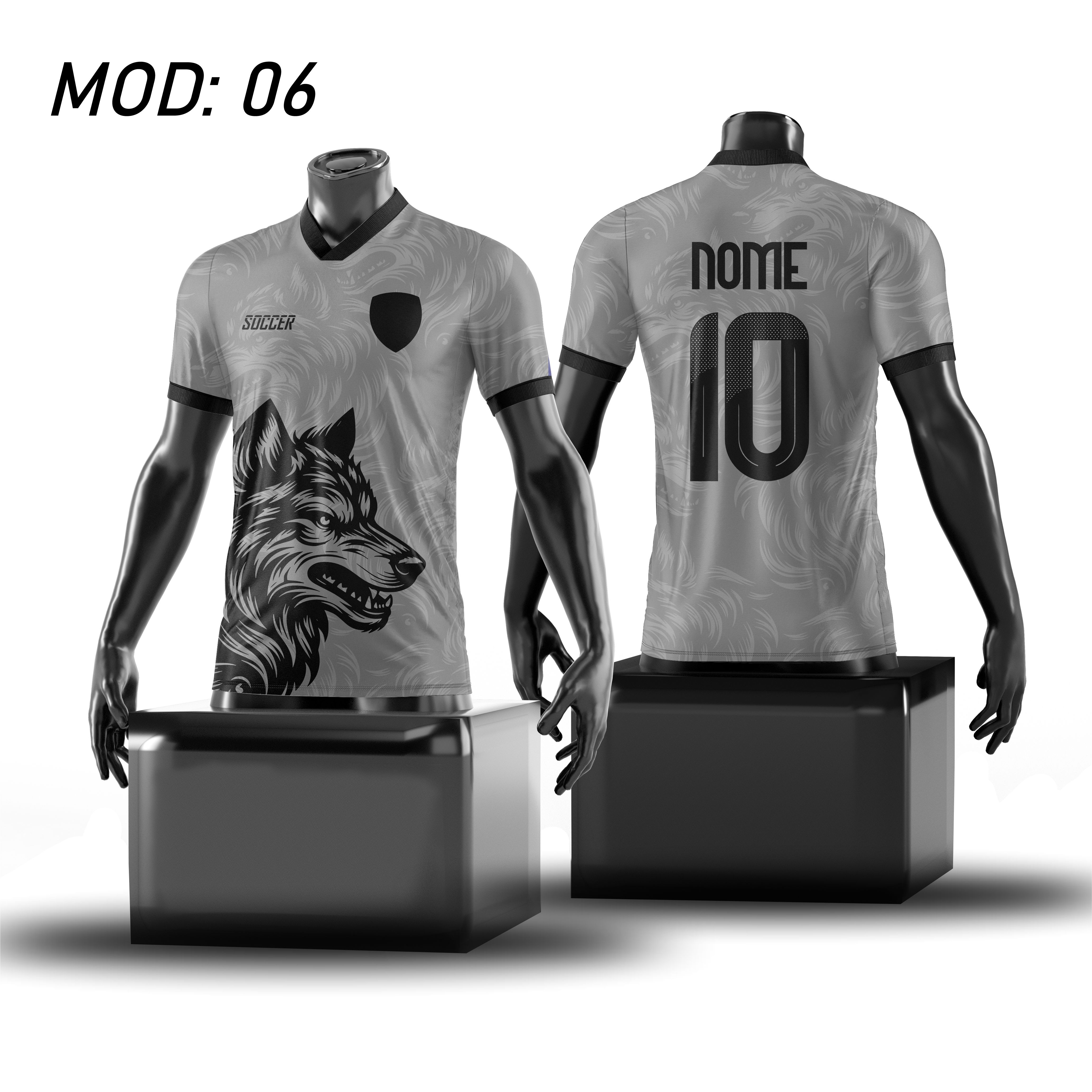 Camisa de Futebol Lobo interclasse 