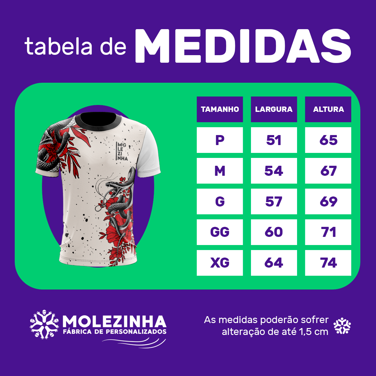 Camiseta Estampada com Cobra vermelha Interclasse 