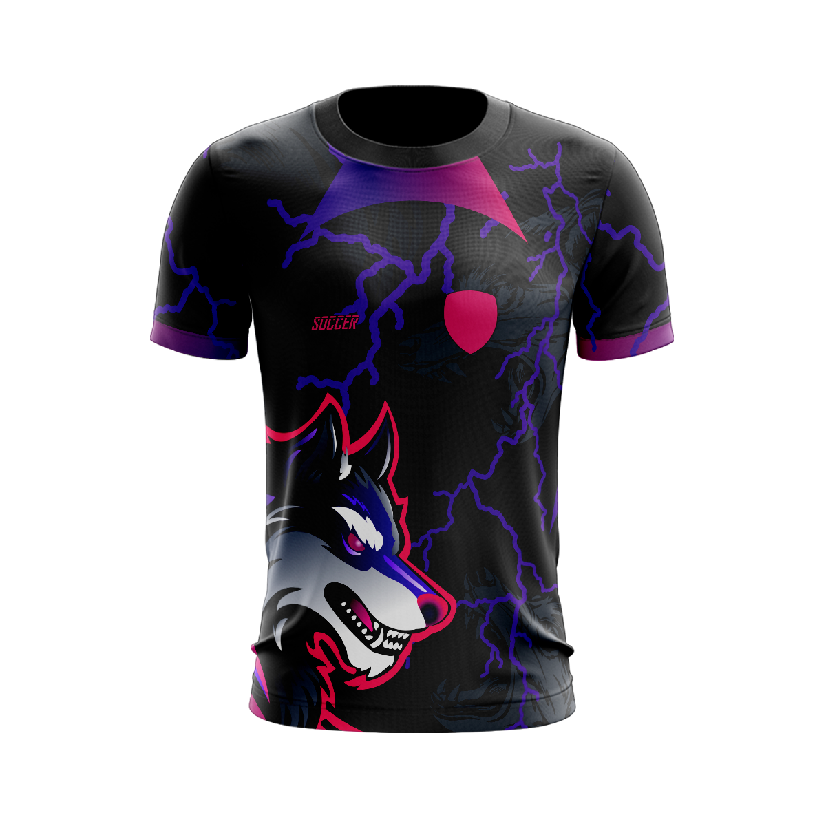 Camiseta Estampada Lobo Roxo  Interclasse 