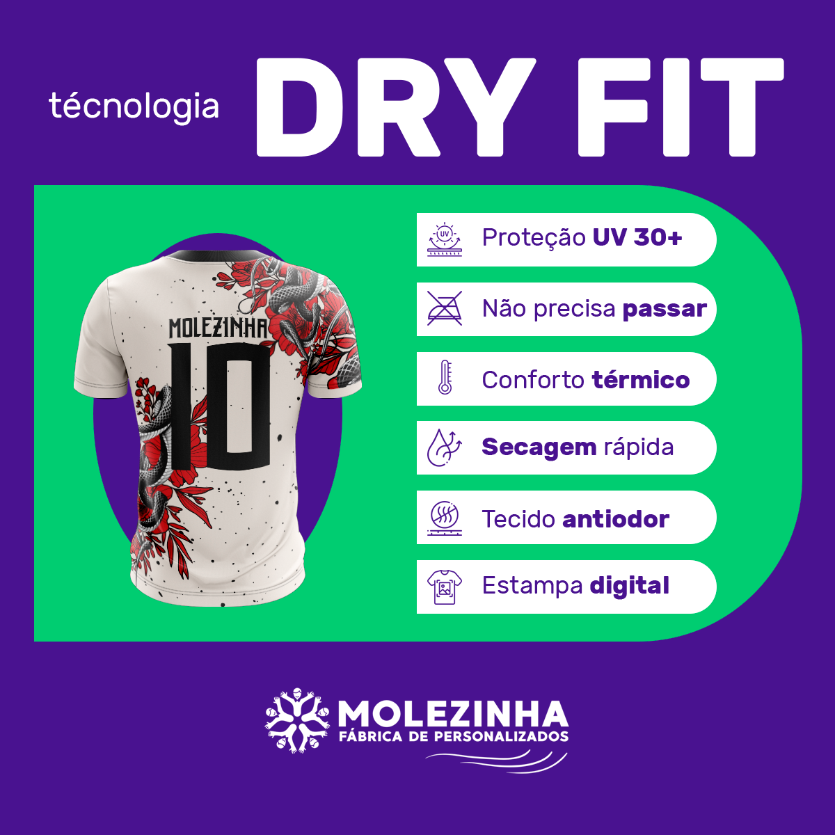 Camiseta Estampada com Cobra vermelha Interclasse 