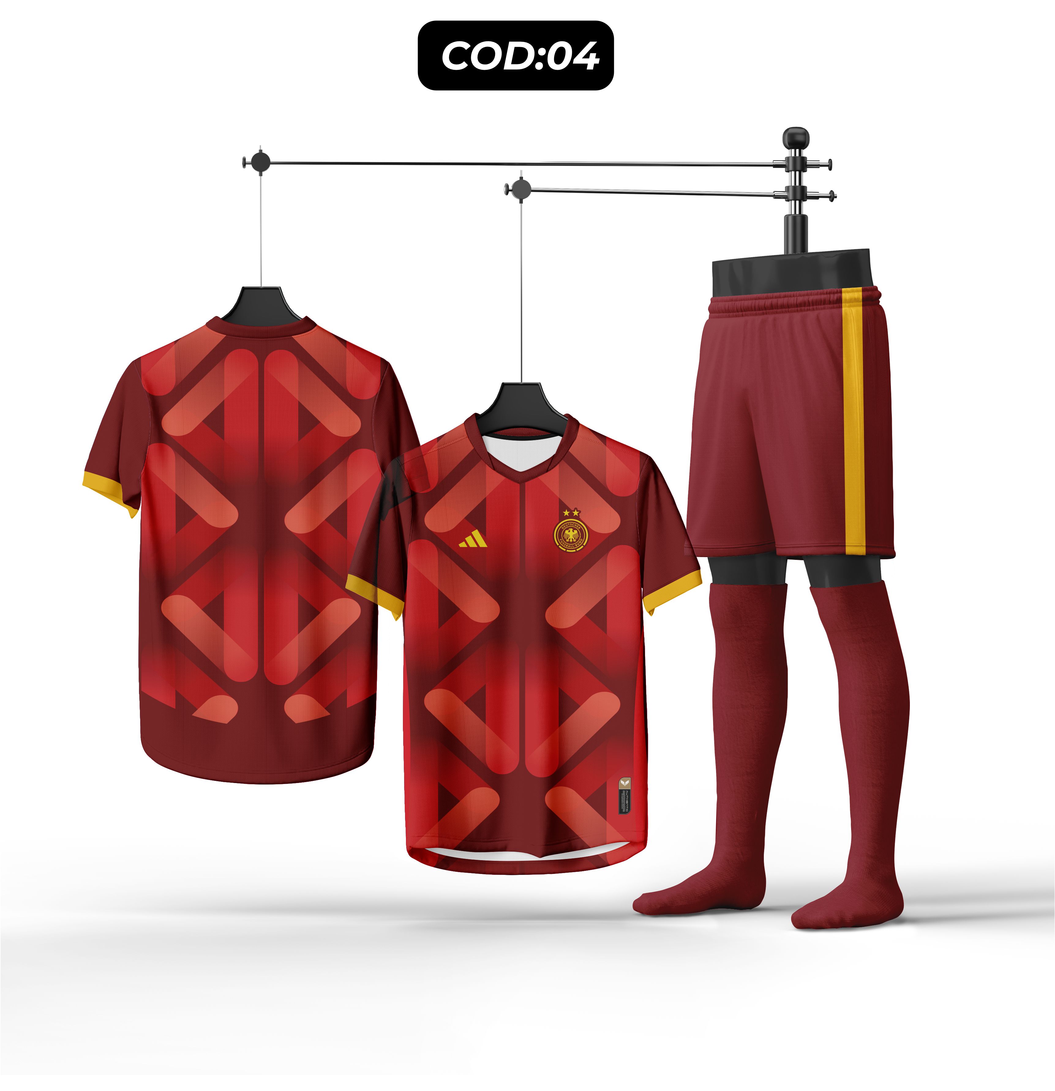Uniforme de Futebol Vermelho