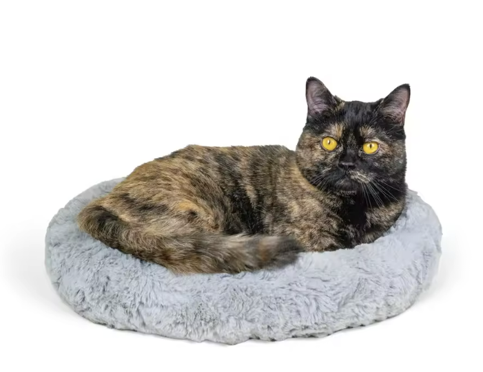Plush Round Cat Bed