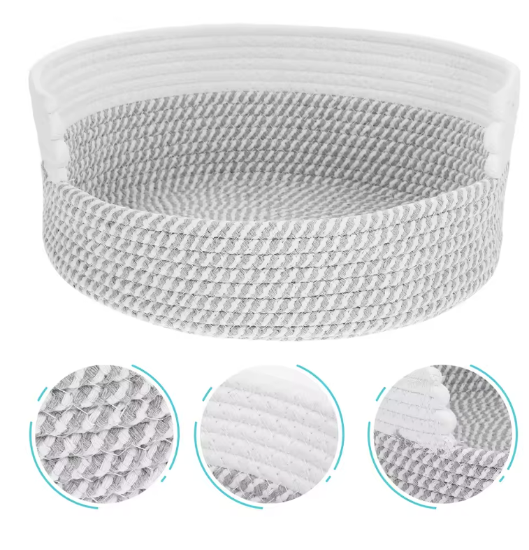 Woven Cotton Rope Storage Basket