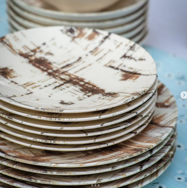 Set of Artistic Ceramic Plates