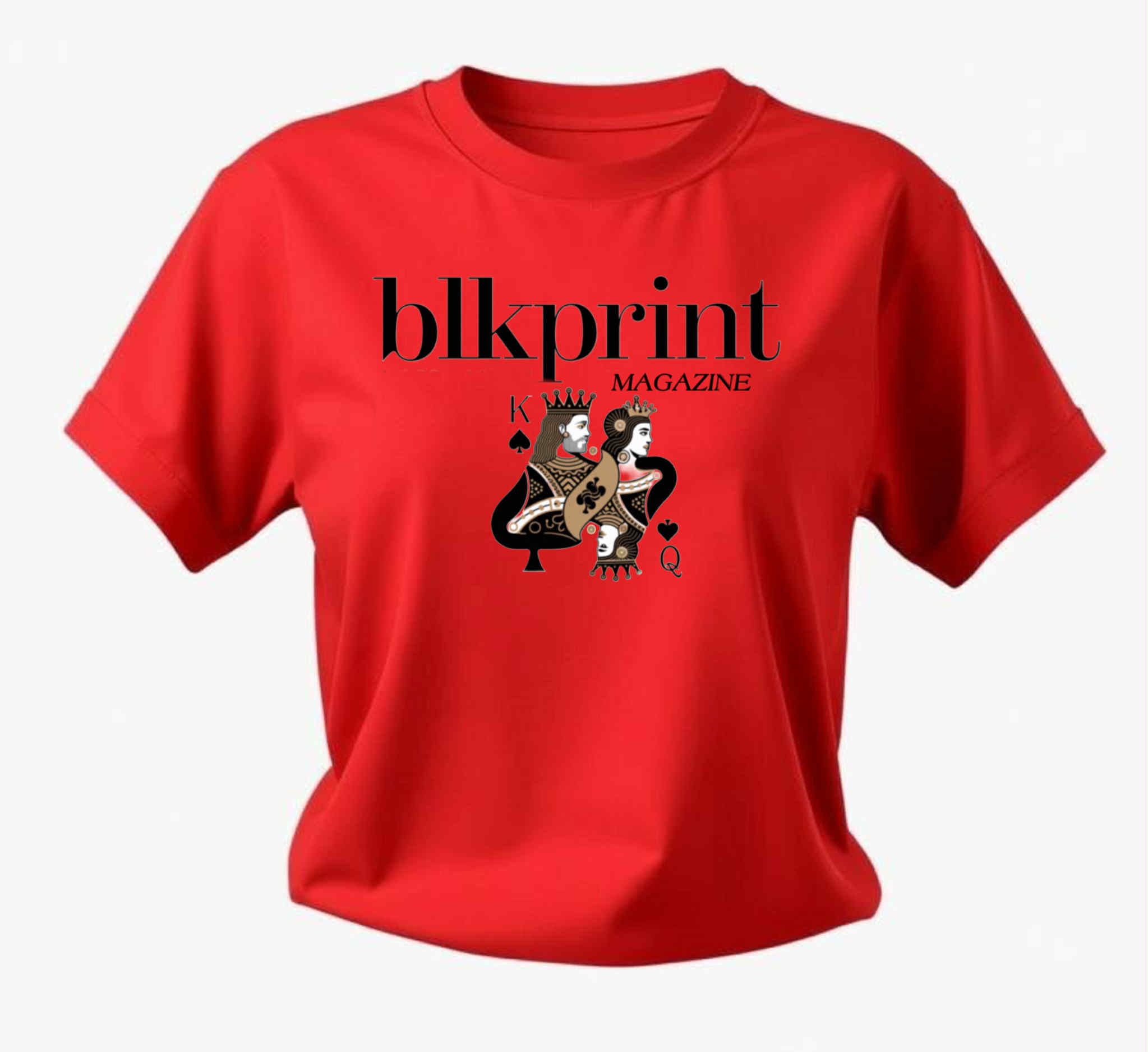 Blkprint Magazine Red T-shirt UNISEX