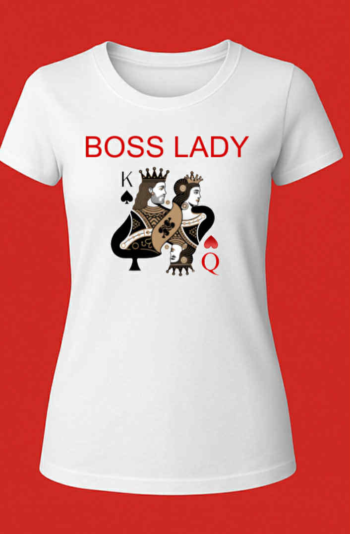 Boss Lady T-Shirt p Playing Card for Women