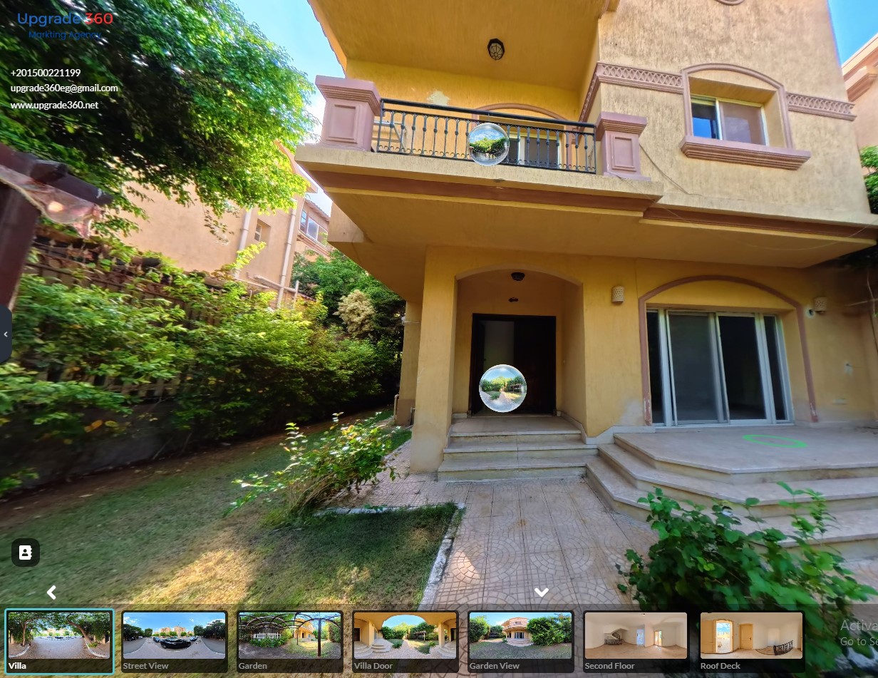 Villa Virtual Tour  photos: 40 – 50 💰 Cost: ( 10,000 EGP)