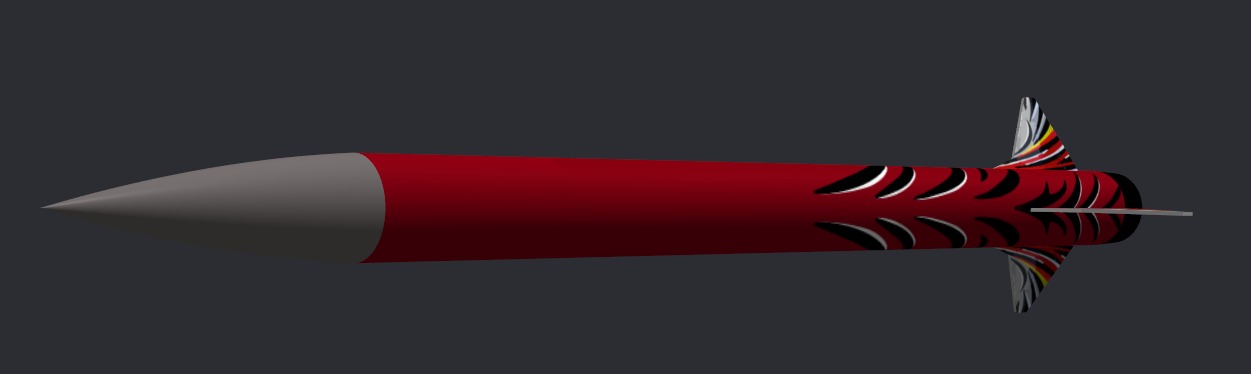 Cohete de vuelo 200 metros