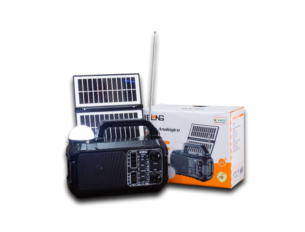 Rádio portátil com energia solar