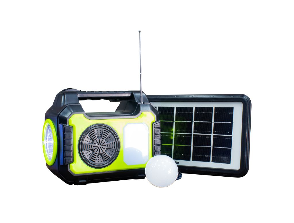 Lanterna com Rádio solar portátil