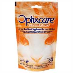 Optixcare L-Lysine Chews for Cats - 60 Chews