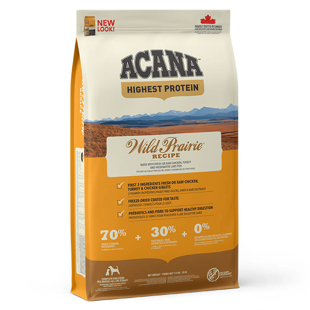 Acana Highest Protein Wild Prairie Grain Free Adult Dry Dog Food