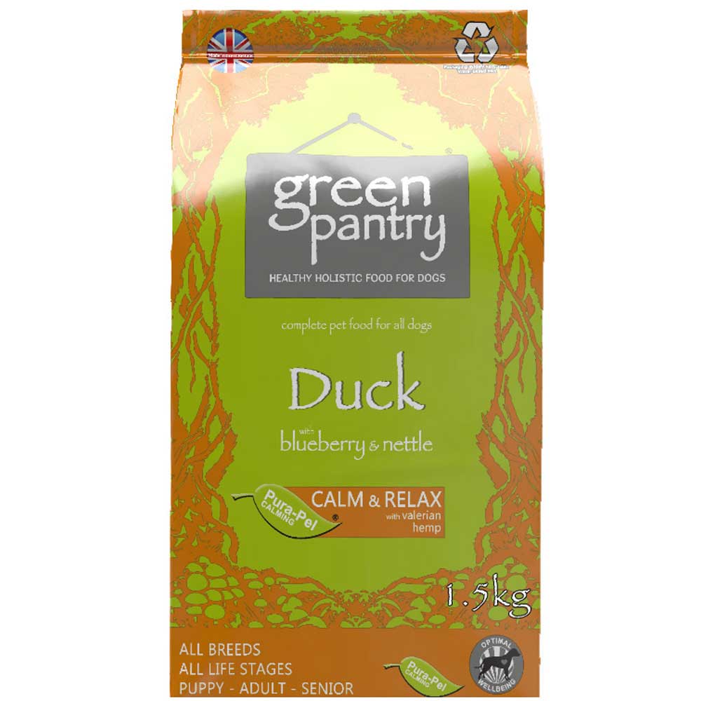 Green Pantry Calm & Relax Dry Dog Food - Duck & Turkey with Sweet Potato & Blueberry
